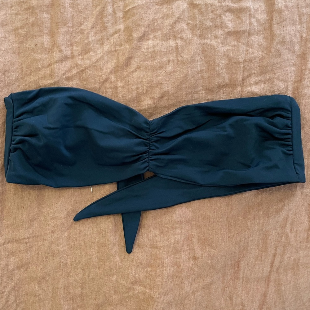 MARA HOFFMAN SIZE S BLACK BANDEAU BIKINI TOP